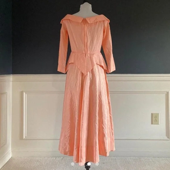 VINTAGE Dreamy Peach Princess Gown - Picture 3 of 4